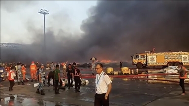 Incendie dans la zone cargo de l’aéroport international de Dacca