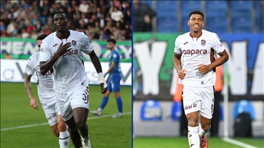 Trabzonspor'u Onuachu ve Augusto golleriyle taşıyor