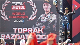Turkish motorcycle racer Toprak Razgatlioglu wins 2025 World Superbike Championship in Spain