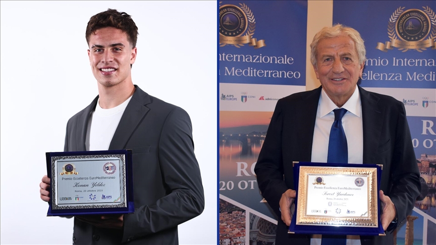 Kenan Yıldız ve Servet Yardımcı, İtalya'da Akdeniz Mükemmeliyet Ödülleri'ne layık görüldü