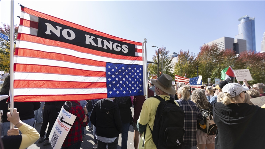 Trump says ‘I am not a king’ after weekend protests