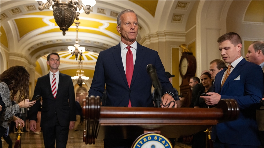 New sanctions on Russia on hold until after possible Trump-Putin meeting, says US Senate majority leader