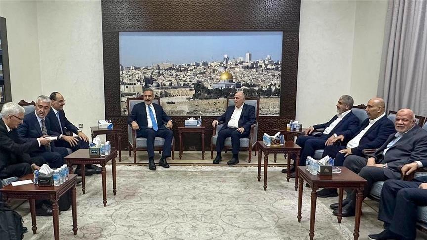 Turkish foreign minister, intelligence chief meet with Hamas delegation in Qatar