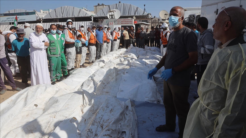 Funeral held in Gaza for 54 prisoners returned by Israel under ceasefire deal