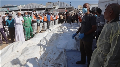 Funeral held in Gaza for 54 prisoners returned by Israel under ceasefire deal