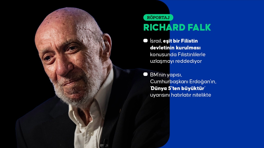 Gazze Mahkemesi Başkanı Falk: Batı'nın Gazze soykırımına verdiği tepki uluslararası hukuka ilişkin ahlaki ikiyüzlülüktür