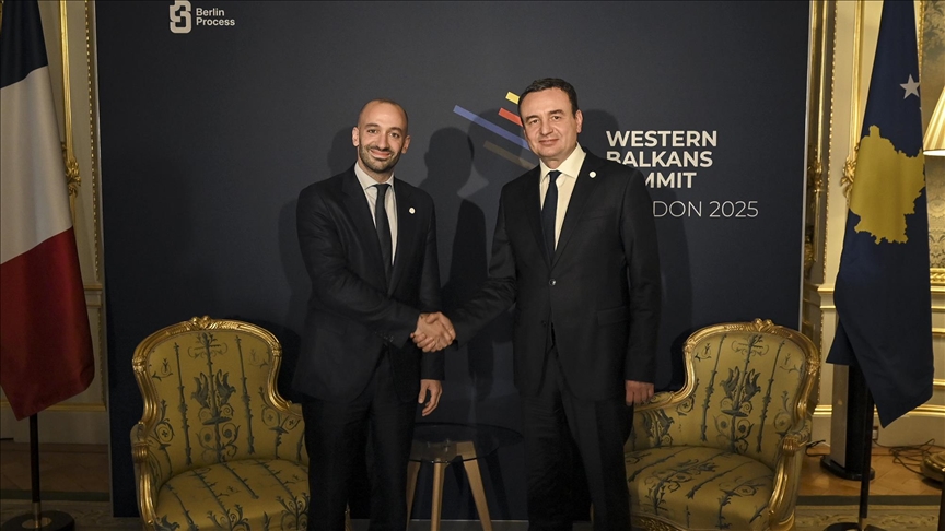 Kryeministri Kurti takoi në Londër ministrin francez të deleguar për Evropën, Benjamin Haddad