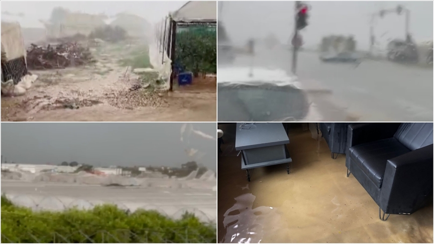 Antalya'da sağanak hayatı olumsuz etkiledi