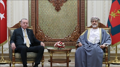 دیدار اردوغان و سلطان عمان در مسقط؛ امضای چندین توافقنامه همکاری