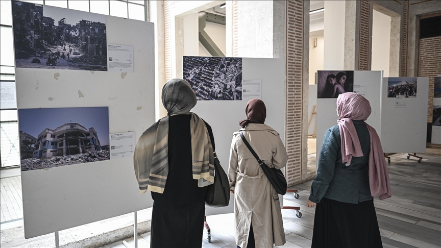 "Gazze Mahkemesi: Nihai Oturum" programındaki "Kanıt" sergisine yoğun ilgi