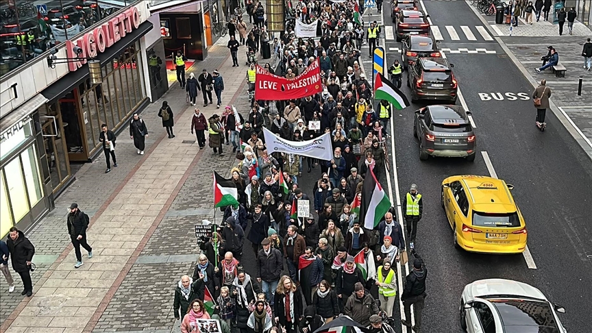 Protesters in Sweden denounce Israel’s plan to annex West Bank