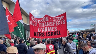 France : manifestation contre les livraisons d’armes et de composants à usage militaire vers Israël