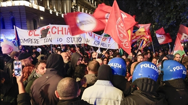 Tenzije na protestu podrške Palestini u Rimu