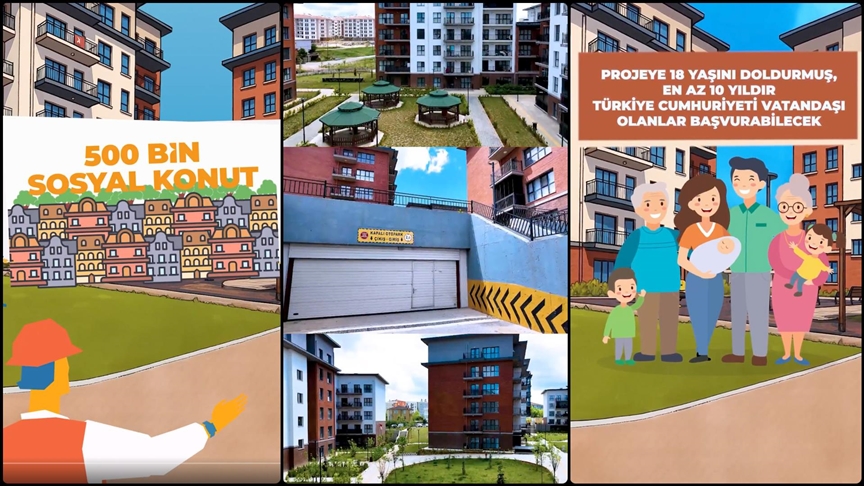 Bakan Kurum, Yüzyılın Konut Projesi'nin detaylarının anlatıldığı video paylaştı