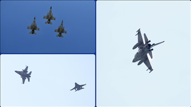 Fethiye'de F-16'lar gösteri uçuşu yaptı