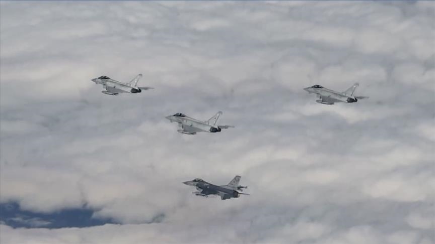 مقاتلات "إف-16" ترافق طائرات "يوروفايتر" البريطانية بأجواء تركيا