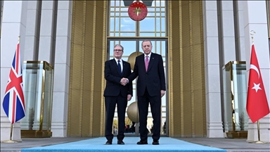 Serokomar Erdogan, Serokwezîrê Îngiltereyê Starmer bi merasimeke fermî pêşwazî kir