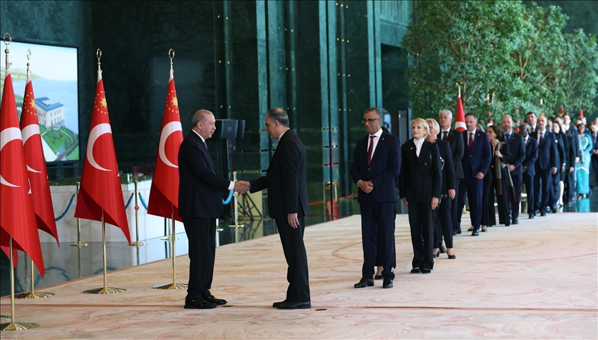 Cumhurbaşkanı Erdoğan, 29 Ekim Cumhuriyet Bayramı tebriklerini kabul etti