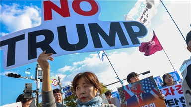 ترامب يواجه احتجاجات خلال زيارته إلى كوريا الجنوبية