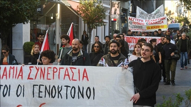 Протест против крузер со израелски туристи на грчкото пристаниште Патра