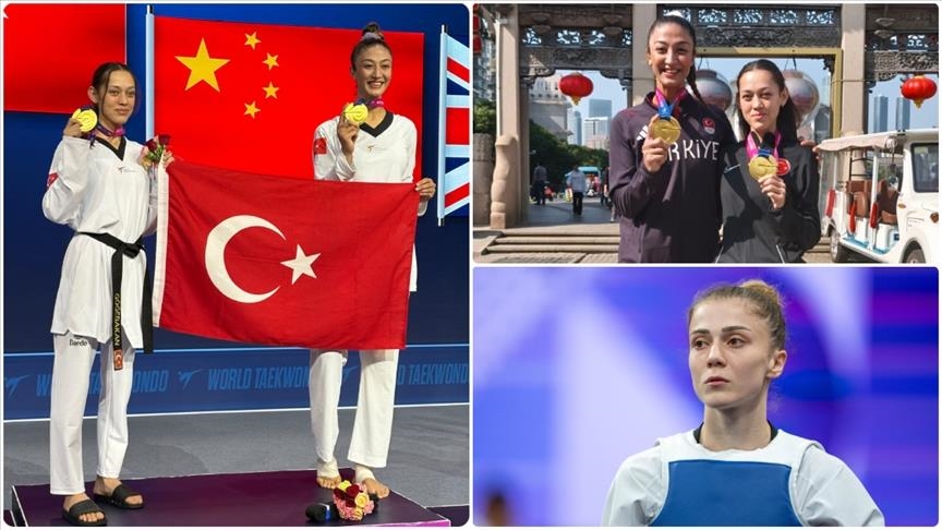 Tekvandovana neteweyî Merve Dinçel Kavuratê li ser hev ji bo cara duyem bû şampiyona dinyayê