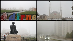 Edirne'de yoğun sis etkili oluyor