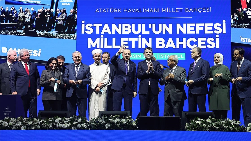 Cumhurbaşkanı Erdoğan’dan, Atatürk Havalimanı Millet Bahçesi açılış programına ilişkin paylaşım