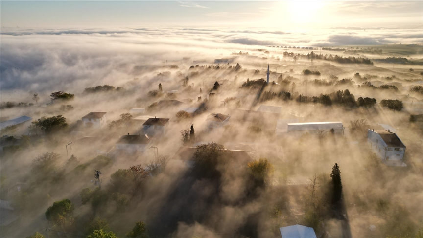 Tekirdağ sis etkili oldu 