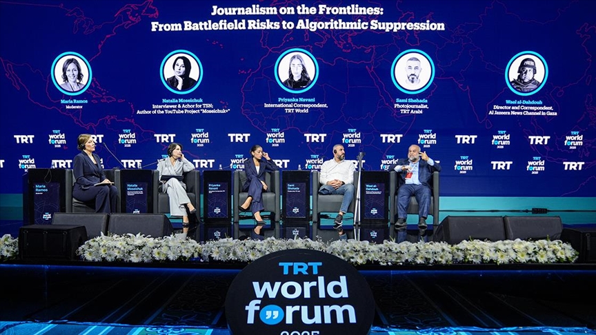 TRT World Forum 2025'te "cephede gazetecilik" ele alındı