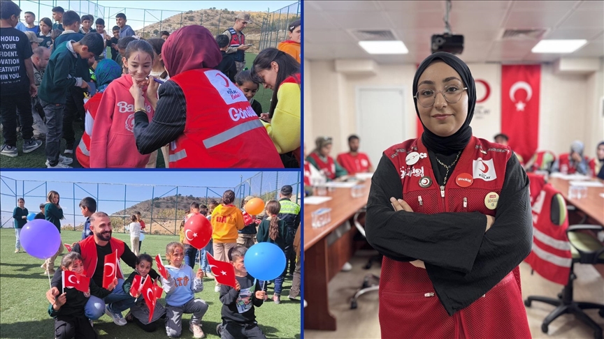 Üniversiteli Nur Helin, Kızılay gönüllüsü olmasını sağladığı 120 akranıyla köylere iyilik taşıyor