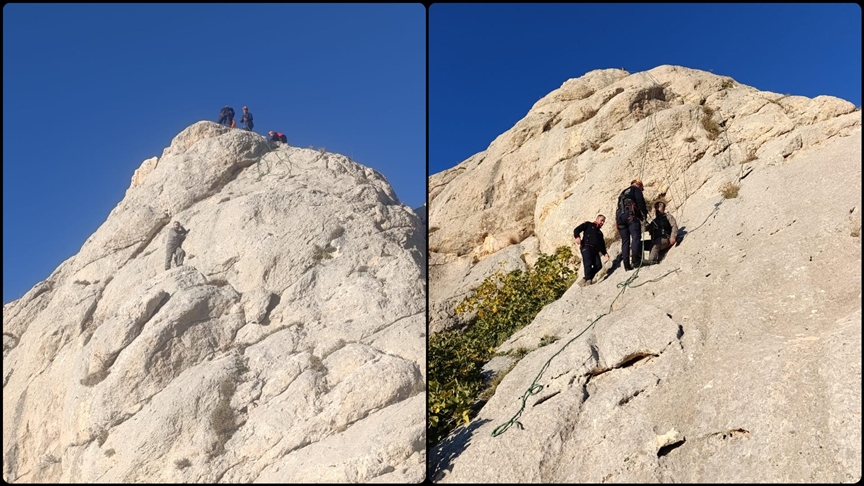 Van'da kayalıklarda mahsur kalan kişiyi AFAD ekipleri kurtardı