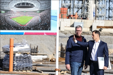 Vučić na gradilištu: Nacionalni stadion Srbije biće jedan od tri najljepša u Evropi