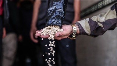 داخل یک قبر در حومه دمشق 323 بسته حشیش و 35 هزار قرص کاپتاگون کشف شد