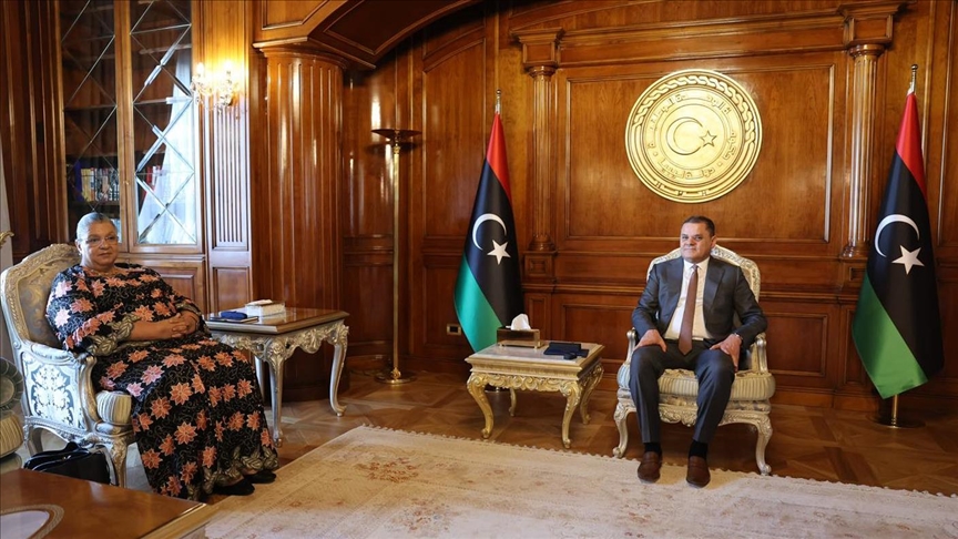 الدبيبة يبحث مع تيتيه سبل إجراء انتخابات في ليبيا
