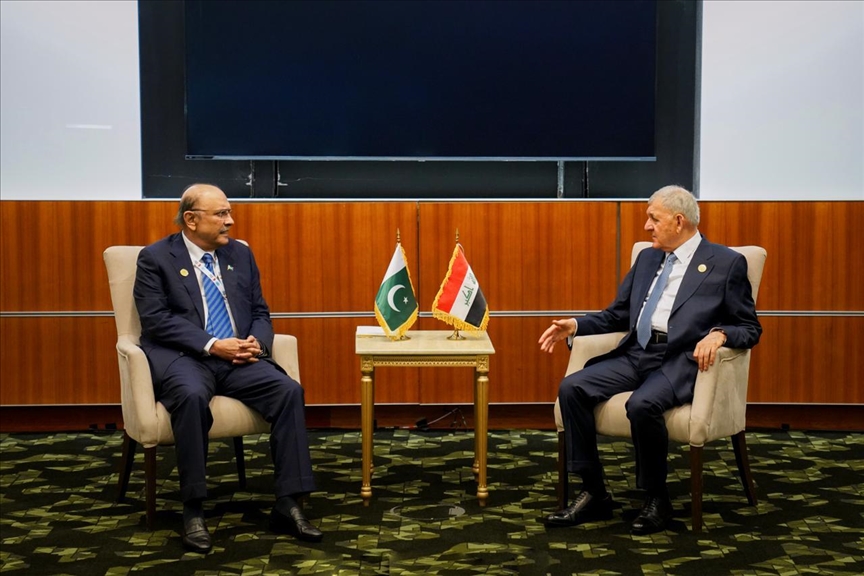 سەرکۆماری عێراق عەبدوللەتیف ڕەشید لەگەڵ سەرۆکی پاکستان ئاسف عەلی زەرداری کۆبوویەوە