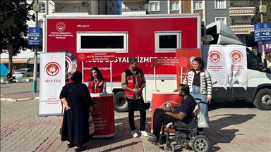 Mobil Sosyal Hizmet Merkezleri ile 226 bin 668 vatandaşa ulaşıldı