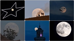 Dolunay güzel görüntüler oluşturdu