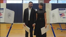 New York City mayoral candidate Mamdani casts vote in election