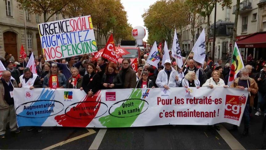 Penzioneri širom Francuske protestovali i tražili veće penzije