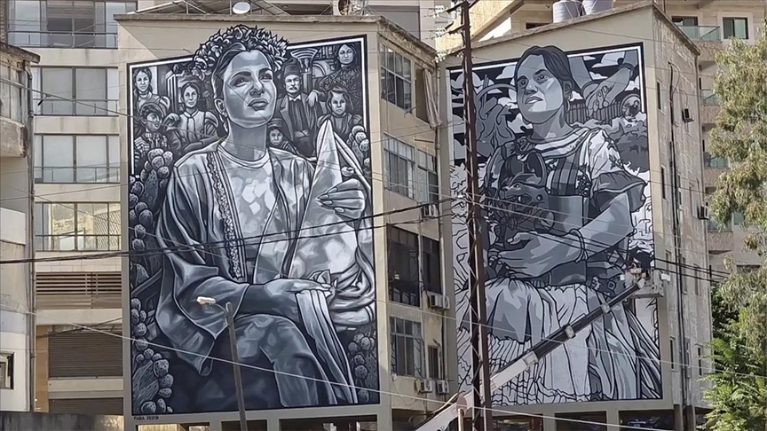 Meksikalı sanatçı, "Lübnan ile ülkesinin dostluğunu", Beyrut duvarlarına resmetti