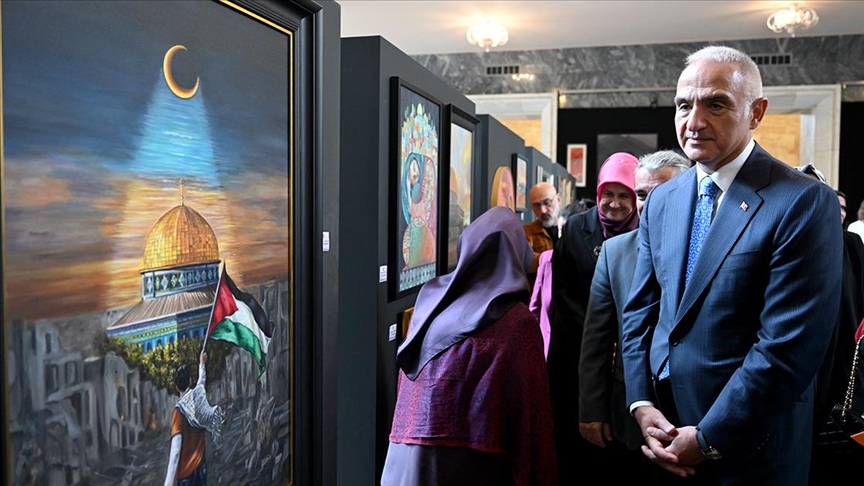 TBMM'de Gazze konulu sanat sergisi açıldı