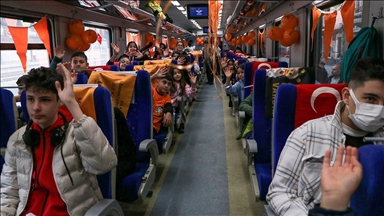 "Umut Treni" lösemili çocuklar için Ankara'dan Kayseri'ye yola çıktı