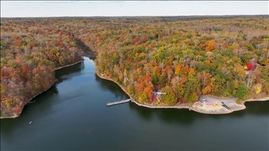 САД: Снимки од дрон ги прикажуваат шарените есенски пејзажи на Вирџинија