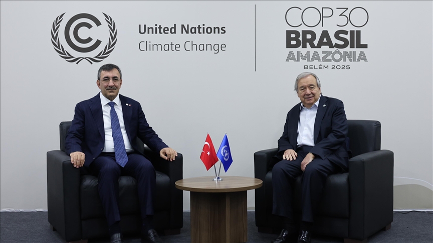 Turkish vice president meets UN chief Guterres at COP30 in Brazil