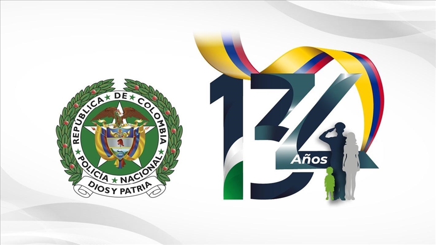La Policía Nacional de Colombia celebra su 134 aniversario