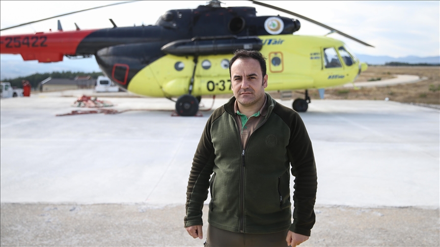 Düşen helikopterden yaralı kurtulan ormancı "yeşil vatan" için görevi başında