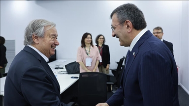 Cumhurbaşkanı Yardımcısı Yılmaz, BM Genel Sekreteri Guterres ile görüştü