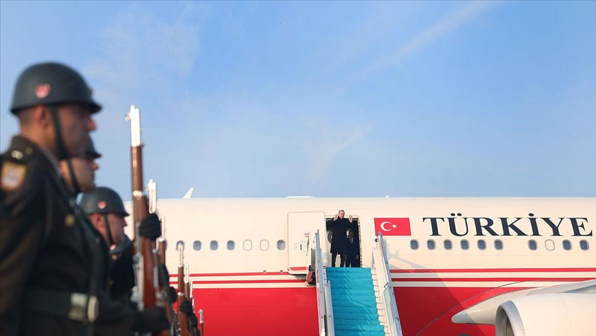 Cumhurbaşkanı Erdoğan, Azerbaycan'ın başkenti Bakü'ye gitti