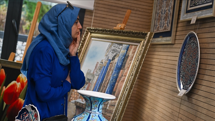 GSK Kültür Sanat Akademisinin "Evvel Bir Mirasın İzinde" karma sergisi açıldı