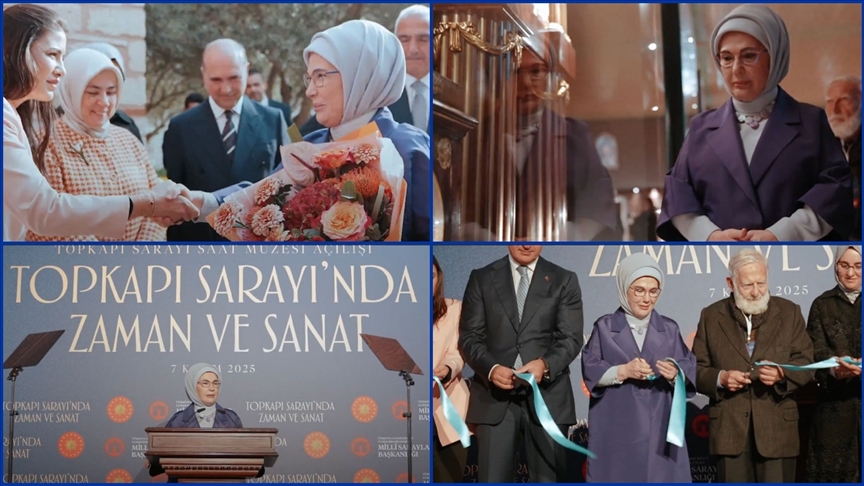 Emine Erdoğan'dan Topkapı Sarayı Saat Müzesi'nin açılışına ilişkin paylaşım